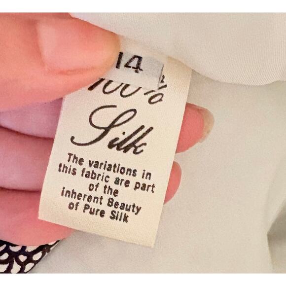 David Hayes for I. Magnin Silk 2pc Skirt Suit - Size 14 - Picture 5 of 12